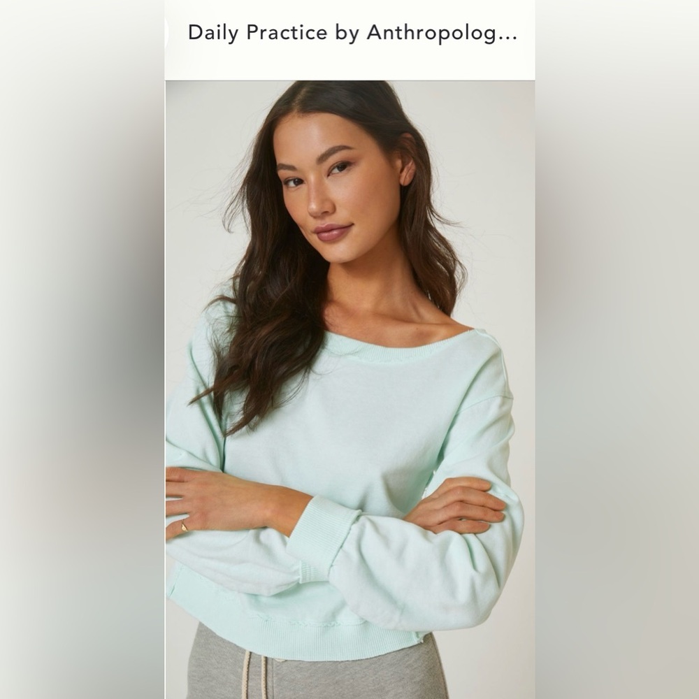 ANTHROPOLOGIE Twist Back Sweatshirt